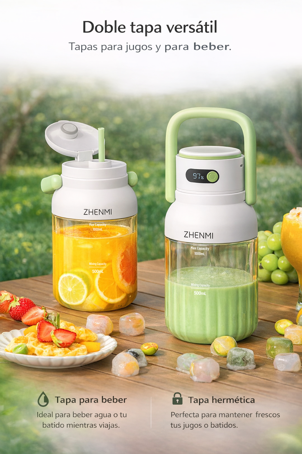 Licuadora Portátil Premium J15 | Tecnología ZHENMI